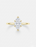 Marquise Ring – 925 Sterling Silber, 14K vergoldet