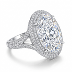 Georgina 20 Karat Zirkonia RIng aus 925 Sterlingsilber